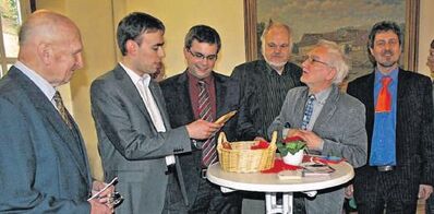 v.l.n.r.: Scheuermann, Schmid, Schönig, Peters, Dengel, Thees